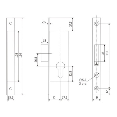 Гардиан PROFI 30.01.24 б/о без ц/м Замок врезной б/руч 