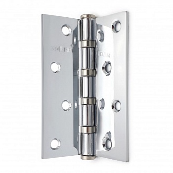 Петля Soller 4" сталь хром прям. (100*70*2,5)