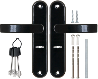 Комплект ручек Рязань (ЗВ9-6/13) м/о 55 (черный муар)