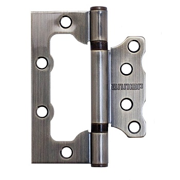 Петля УЗКАЯ накладная без врезки 100х60 2ВВ AB (бронза)