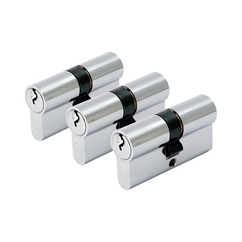 АЛЛЮР 3 цилиндра с одним секретом А70 CP (хром) 5 кл.