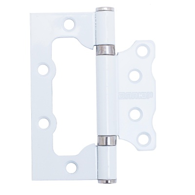 Петля  накладная без врезки 100х75 2ВВ WW (белая)