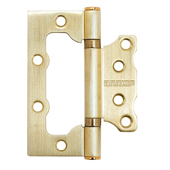 Петля  накладная без врезки 100х75 2ВВ SВР (мат.золото)