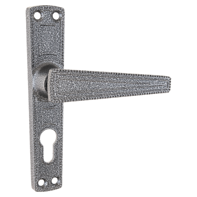 Зенит РФ-55.01 серебро к замку ЗВ 4-3.01 Комплект ручек