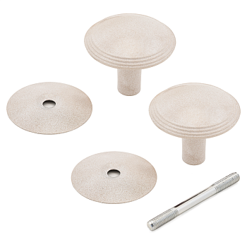 Ручка-кнопка Реж РДК -115-БЗ (бел/золото)