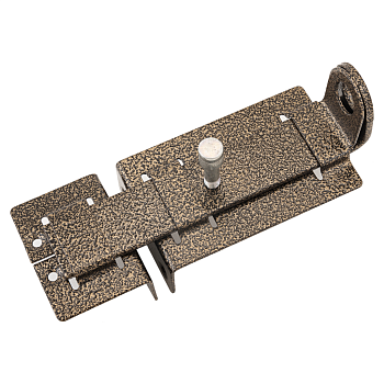 Засов Киров Секрет ЗД-04 плоск. с ушками(антик.бронза) 