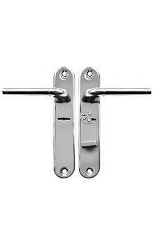 Рязань Комплект ручек к замку 9-8 МКЗ/МКТЗ ПРАВАЯ (чёрный жемчуг)