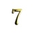 Цифра дверная АЛЛЮР "7" на клеевой основе (золото)