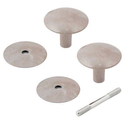 Ручка-кнопка Реж РДК -110-БЗ (бел/золото)