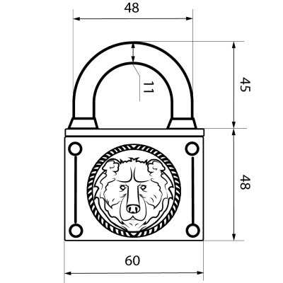 АВАНГАРД ВС2М-60 Медведь (медь)