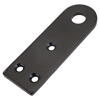 Домарт Проушина усиленная 120х40 прямая (черная)