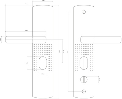 Стандарт РН-СТ222-R универсал. правый Комплект ручек
