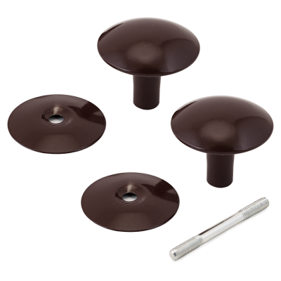 Ручка-кнопка Реж РДК -110-К (коричневая)