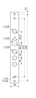 Ответная планка "Гардиан 3012"