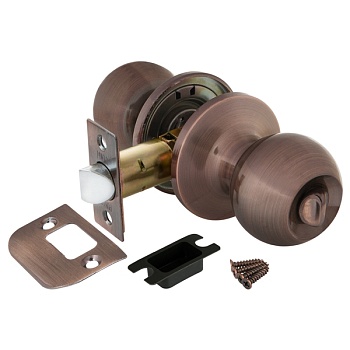 Ручка-защелка 6072 (ЗШ 03) AC-B- с фиксатором (медь)