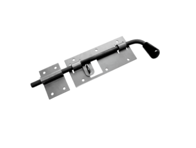 Засов Домарт гаражный с проушиной 400мм мод.2 б/п d-16мм