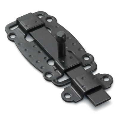 Задвижка дверная ЗД-100-Пл-00-53 (черная)