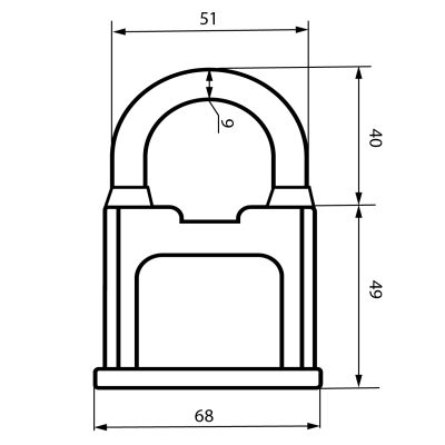 Екатеринбург ВС1К-60 ХАРД d9мм Замок навесной