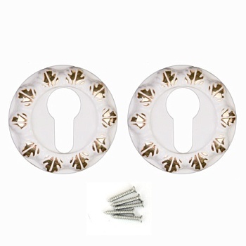 Накладка под ЦМ Апекс DP-C-2402-W/G (белый/золото)