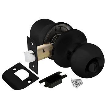 Ручка-защелка 6072  (ЗШ 03) BL-B (черный)