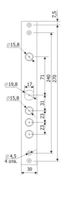 Ответная планка "Гардиан 3015"