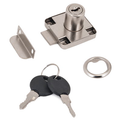 Замок мебельный 6202 для шкафов-купе (хром)