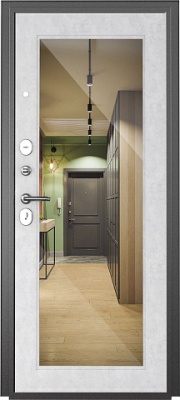 МЕТАЛЛИЧЕСКАЯ ДВЕРЬ СТЕЛЛА ЗЕРКАЛО (2066/1250)