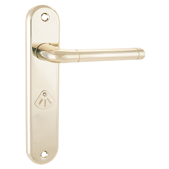 Рязань Комплект ручек к замку 9-8 МКЗ/МКТЗ ЛЕВАЯ (латунь)