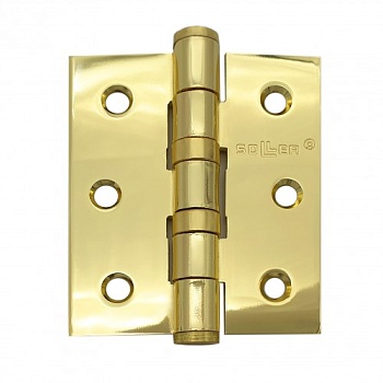 Петля Soller 3" сталь золото прям. (75*65*2,5)