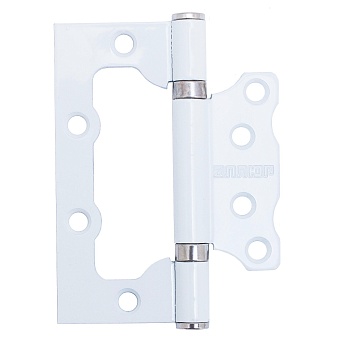 Петля  накладная без врезки 100х75 2ВВ WW (белая)