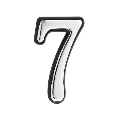 Цифра дверная АЛЛЮР большая "7" (хром) 