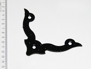 Угол крепежный фигурный УДФ 110-0-2,0-53 черный