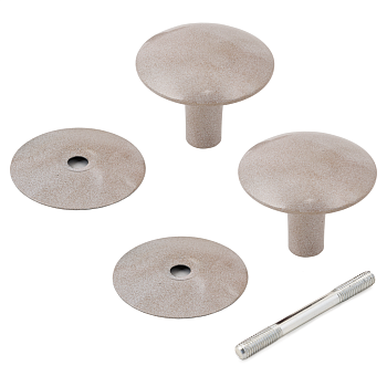 Ручка-кнопка Реж РДК -110-БЗ (бел/золото)