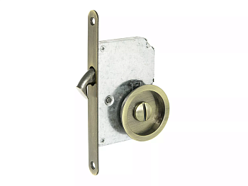 PALLADIUM Ручка с замком 03 BK AB (круглая ручка)