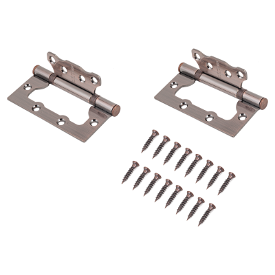 Петля  накладная без врезки 100х75 2ВВ АС (медь)