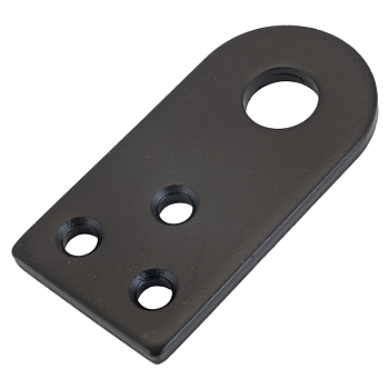 Домарт Проушина усиленная 80х40 прямая (черная)