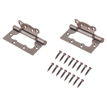 Петля  накладная без врезки 100х75 2ВВ АС (медь)