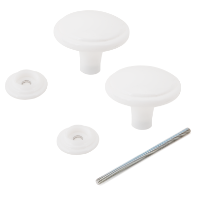 Ручка-кнопка Уфа РДП -03-1-Белая